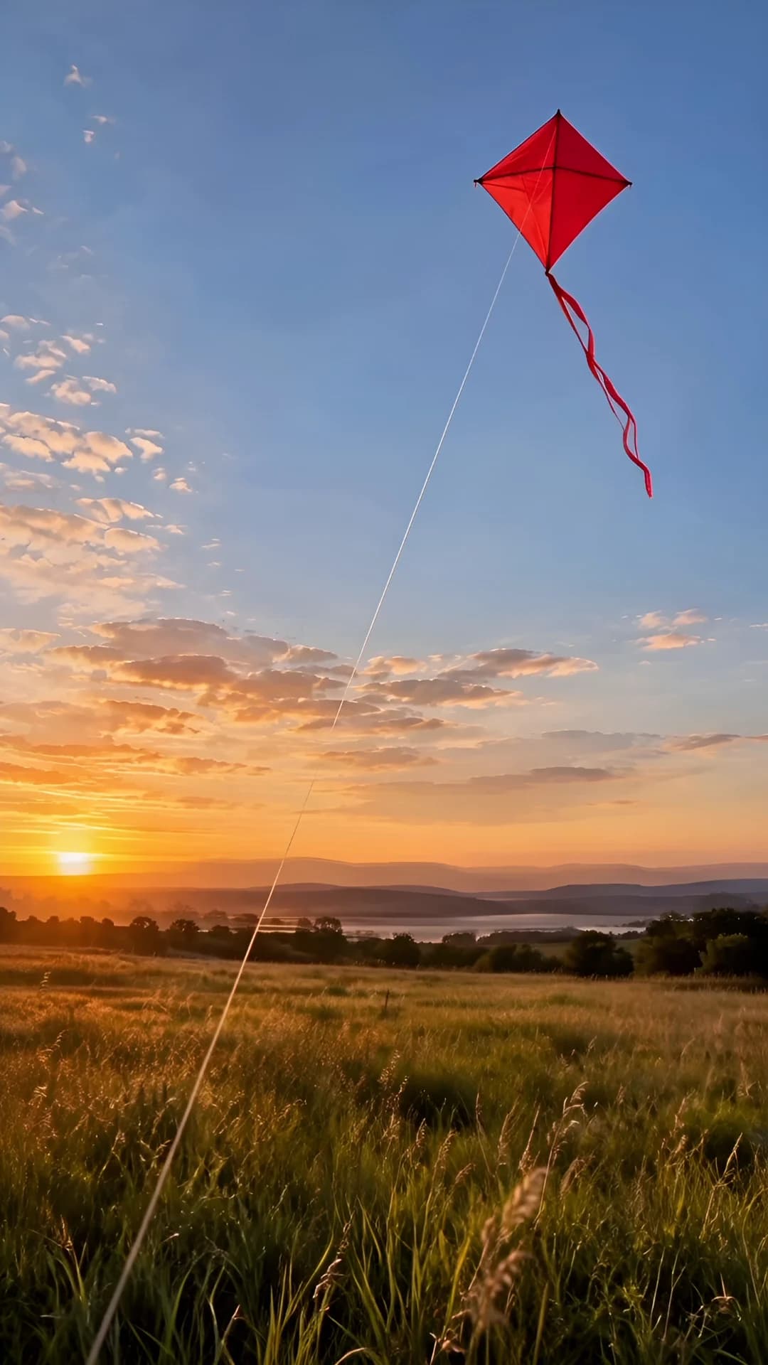 Kite at golden hour